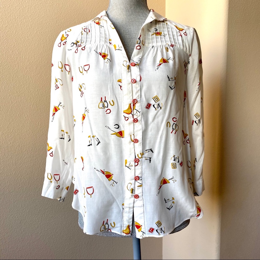 Equestrian Button Down Anthro 52 Conversations - image 1